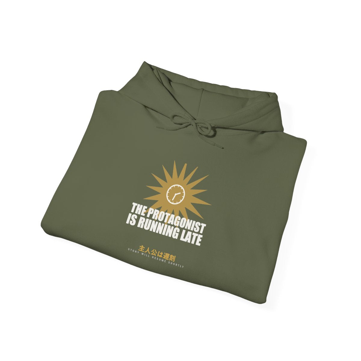 The Protagonist Is Running Late Funny Anime Hoodie - original anime design, view 9