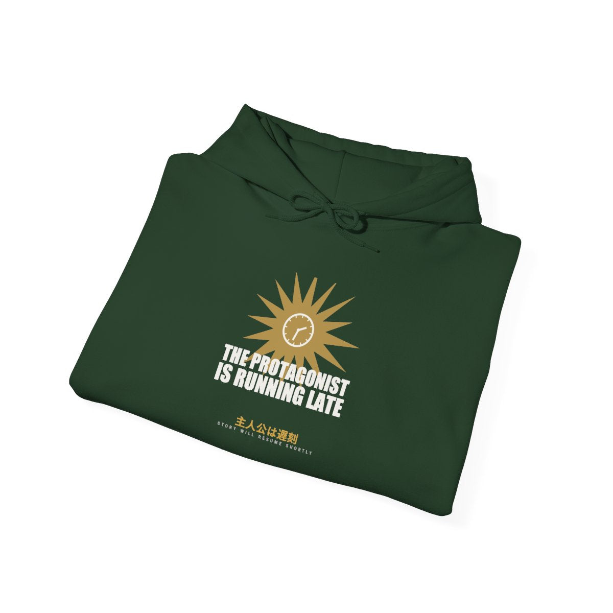The Protagonist Is Running Late Funny Anime Hoodie - original anime design, view 12